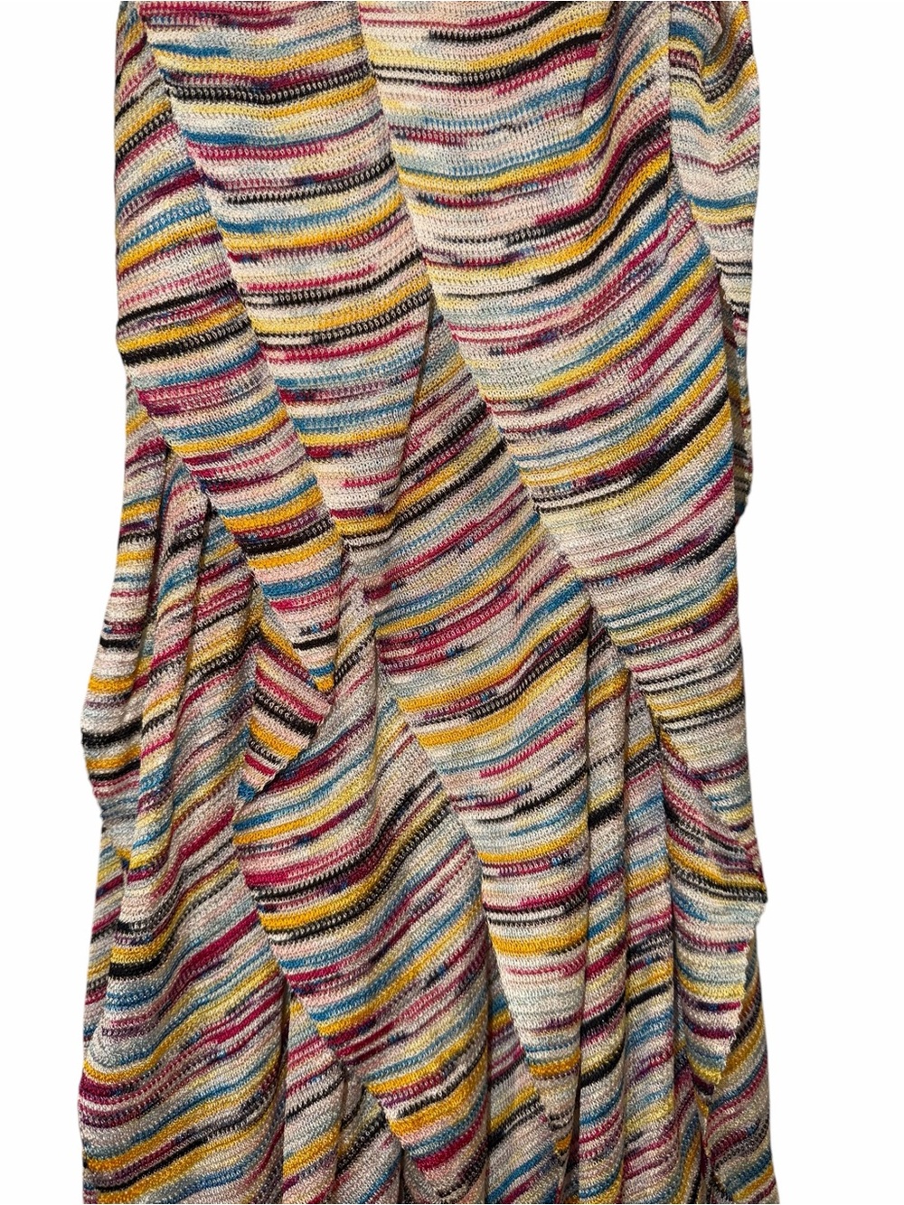 Missoni White Multicolor Ruffle Mini Dress Bow Knit 4 Wedding Guest Party NWT 🟡 - Picture 13 of 14